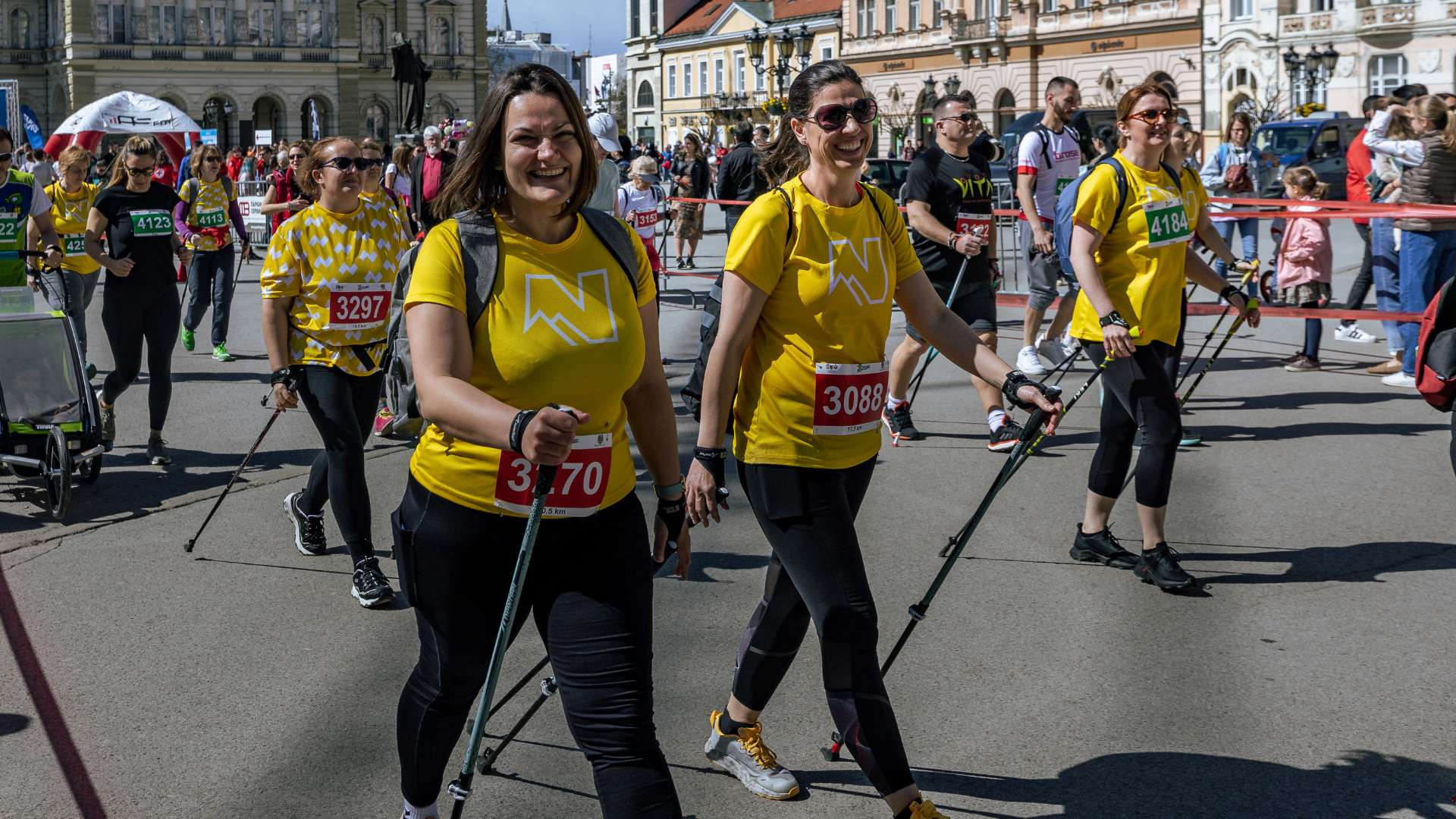 BRC nordijski hodači na polumaratonu u Novom Sadu.