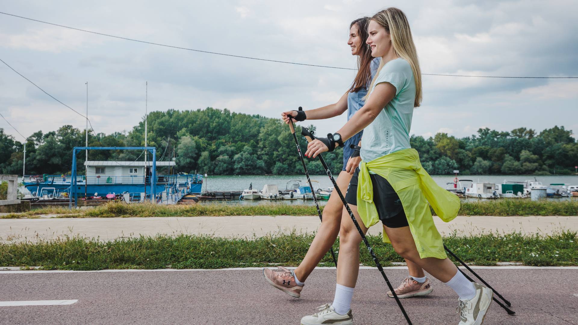 BRC Nordic Flow deo treninga sa nordijskim hodanjem.